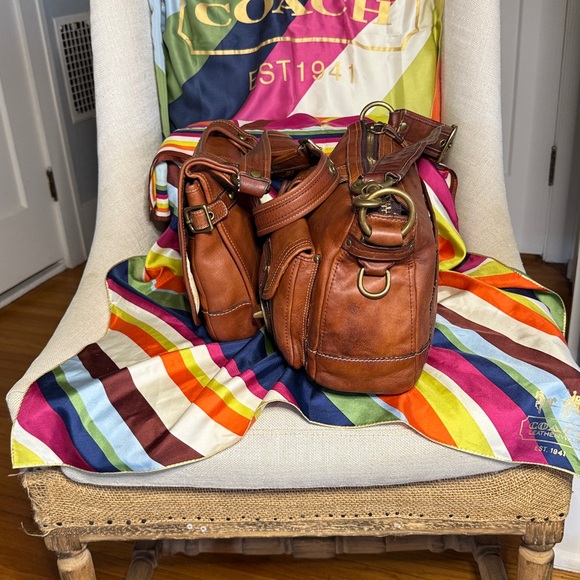 Coach Legacy Vachetta SET Mandy, Hippie, Kisslock Wallet, Wristlet, Care Card ++ - Picture 4 of 13